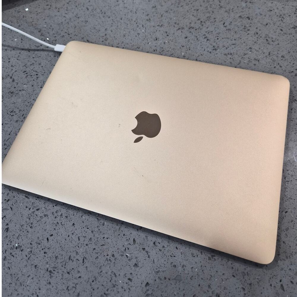 Macbook Gold 12" Laptop ( WORKS )